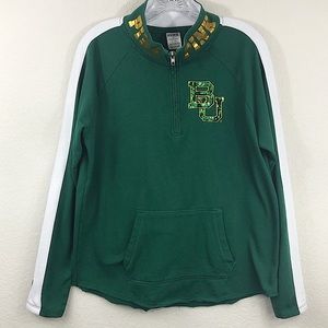VS PINK Baylor University Green and Gold Sweater